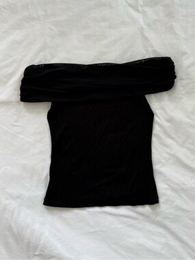 Reformation off the shoulder black top